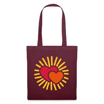 Sun hearts sun hearts - coeur soleil - gift - Tote Bag - burgundy - Front