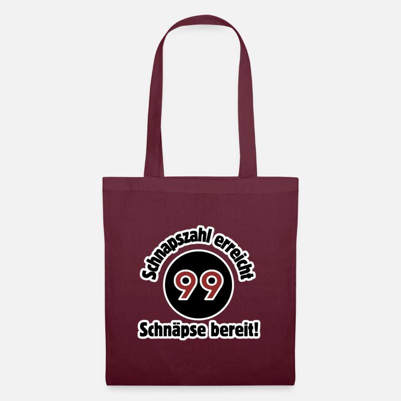 99 – Schnapps number reached, schnapps ready! - Tote Bag - burgundy