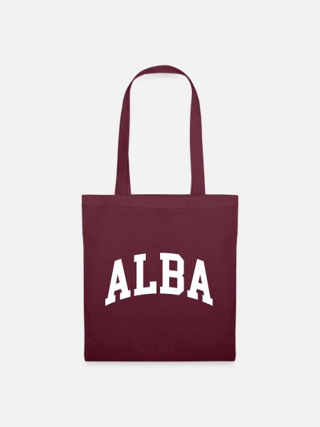 Alba - Stoffbeutel - Burgunderrot
