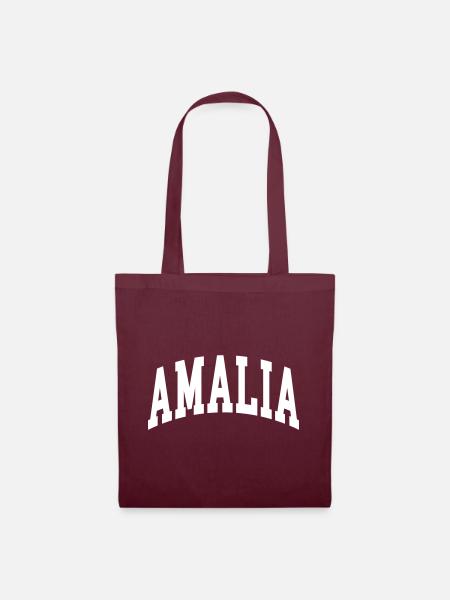 Amalia - Stoffbeutel - Burgunderrot