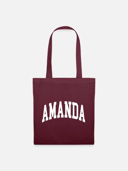 Amanda - Stoffbeutel - Burgunderrot
