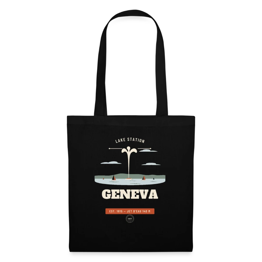 Geneva-märke på en tote bag, black