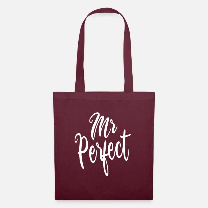 Mr Perfekt - Stoffbeutel - Burgunderrot