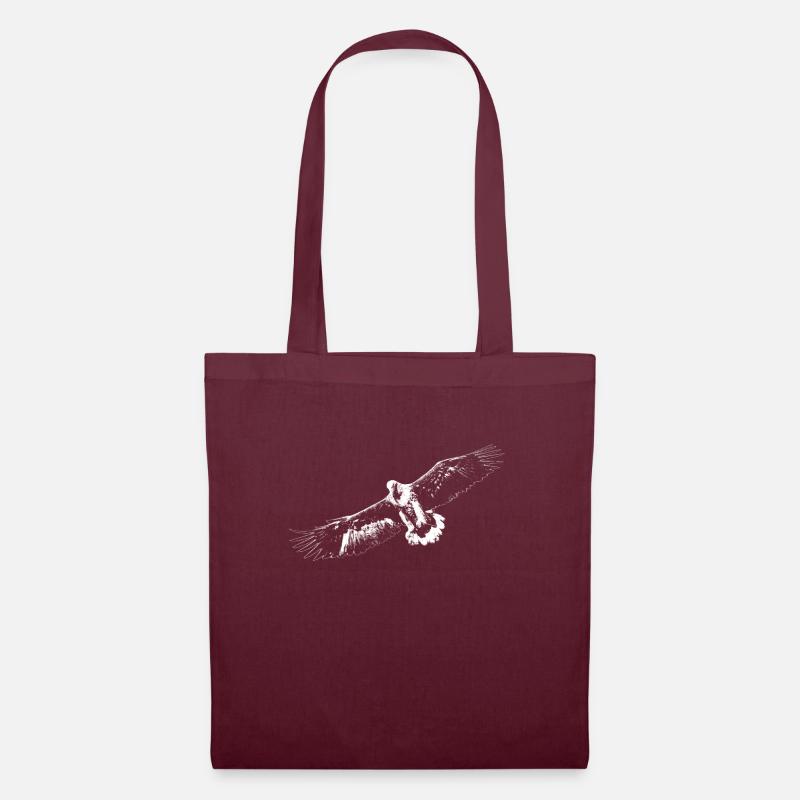 White Eagle - Tote Bag - burgundy