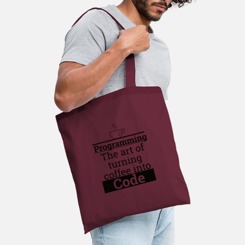 "Programming Coffee to Code" | Programmer Tote Bag