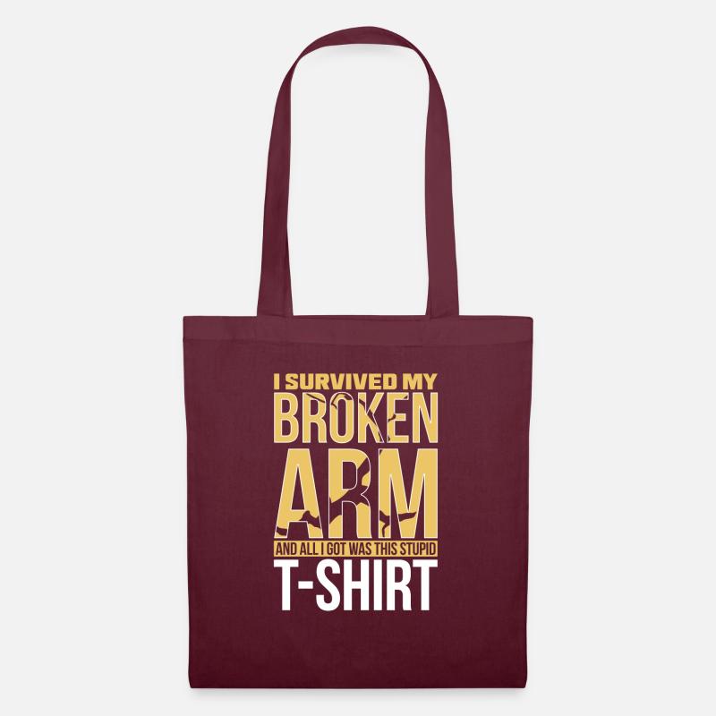 recovery Broken Arm Bone surgery - Sac en tissu - bordeaux
