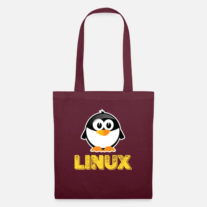Linux - Stoffbeutel - Burgunderrot
