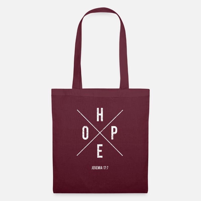 Hope - Stoffbeutel - Burgunderrot