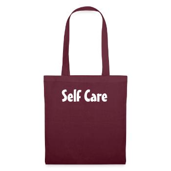 Self Care - Tote Bag - burgundy - Front