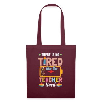 Funny Summer Teaching Vacation School Teacher - Tote Bag - burgundy - Front