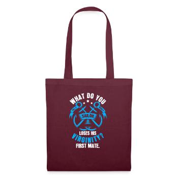Sailing Sailor Sailboat Funny - Tote Bag - burgundy - Front