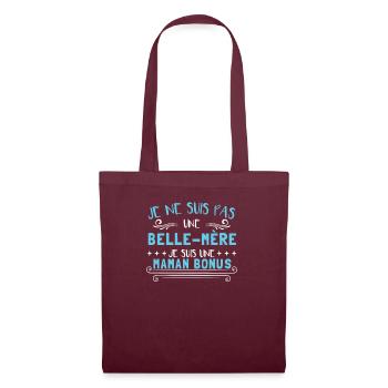 Je Suis Maman Bonus - Sac en tissu - bordeaux - Devant