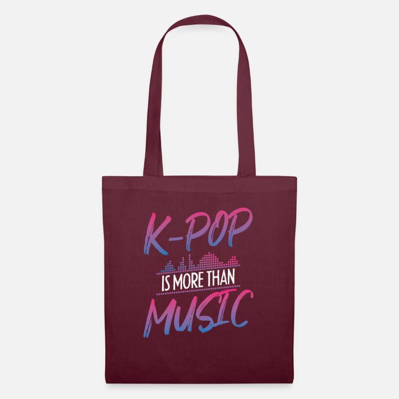 K-Pop| Südkorea | Kpop - Stoffbeutel - Burgunderrot
