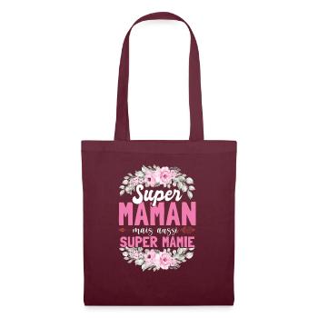 Mamie Amusant Fête Des Mères - Sac en tissu - bordeaux - Devant