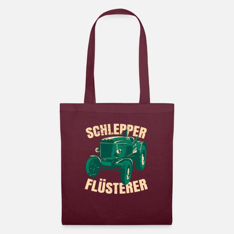 Schlepper Flüsterer - Stoffbeutel - Burgunderrot