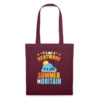 It's Just Summer In Britain - Tote Bag - burgundy - Front