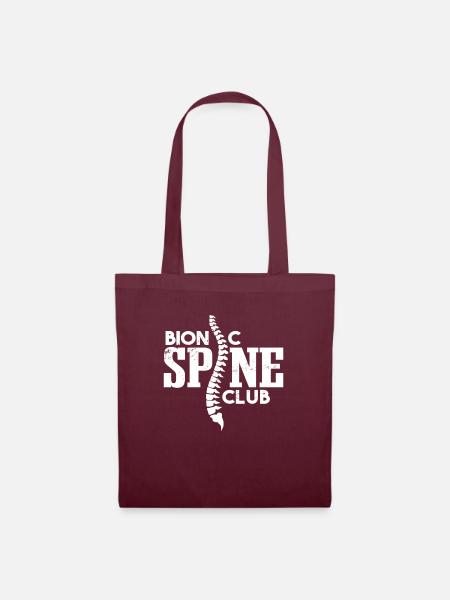 Binoic Spine Club - Stoffbeutel - Burgunderrot