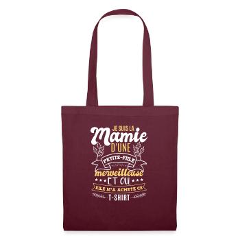 Je Suis La Mamie D'Une Petite-Fille - Sac en tissu - bordeaux - Devant