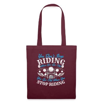 Motocycliste Moto Motard Motard - Sac en tissu - bordeaux - Devant