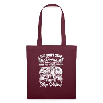 Motocycliste Motocycliste Moto Motocycliste - Sac en tissu - bordeaux - Devant