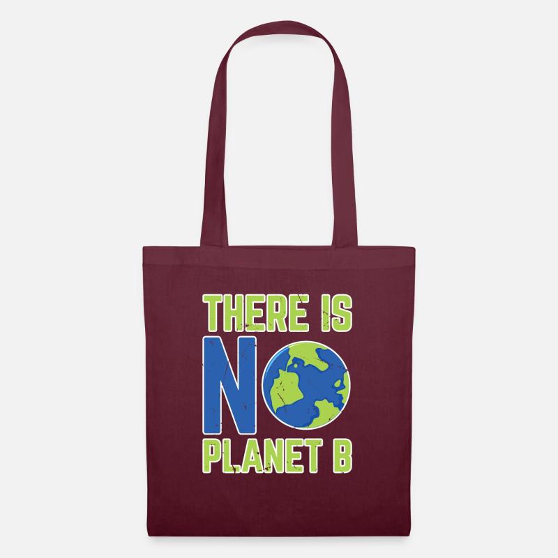 There is no Planet B - Stoffbeutel - Burgunderrot