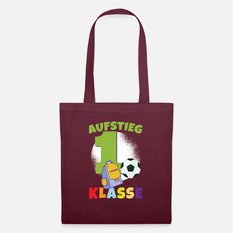 Aufstieg 1. Klasse - Stoffbeutel - Burgunderrot