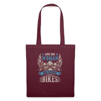 Love Several Bikes - Tote Bag - burgundy - Front