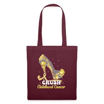 En septembre, nous portons Gold Childhood Cancer - Sac en tissu - bordeaux - Devant