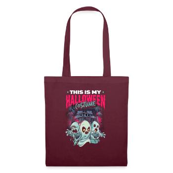 This Is My Halloween Costume - Tote Bag - burgundy - Front