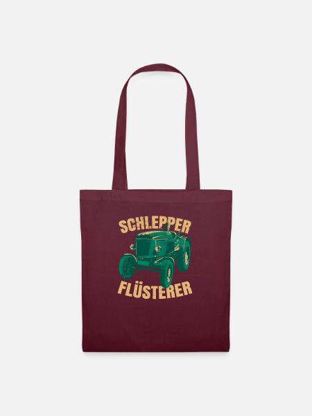 Schlepper Flüsterer - Stoffbeutel - Burgunderrot