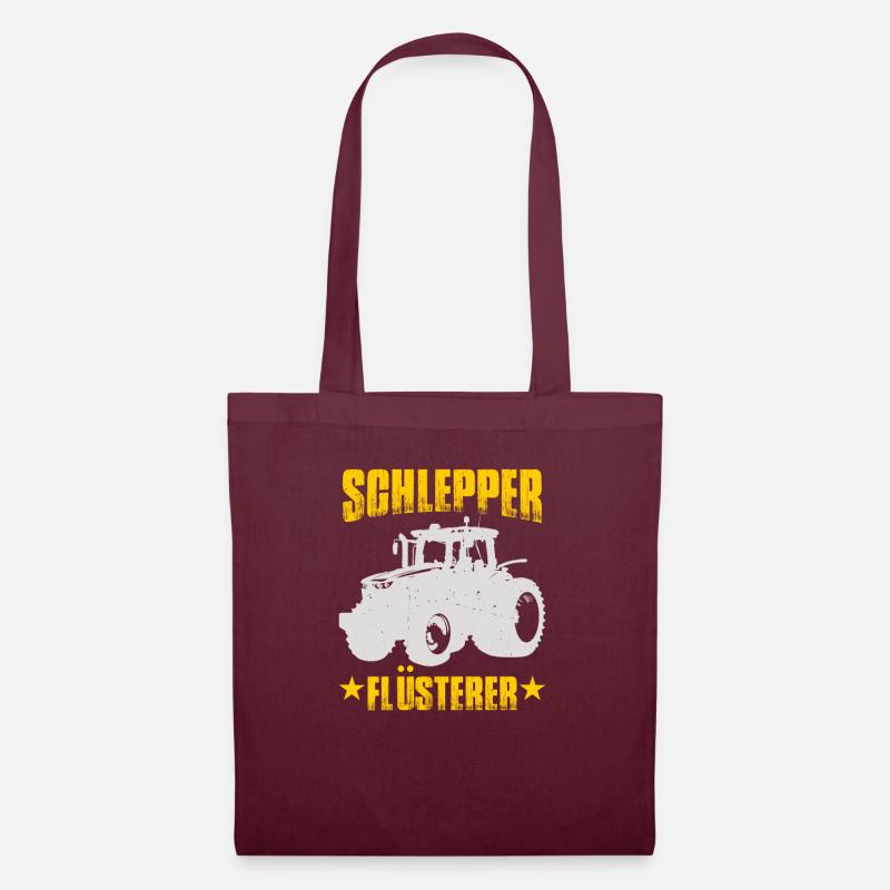 Schlepper Flüsterer - Stoffbeutel - Burgunderrot
