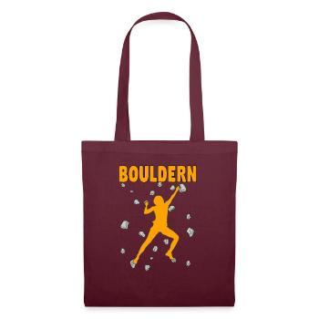 Bouldering Bouldering Climbing Boulderer Bouldering - Tote Bag - burgundy - Front