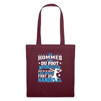 Handball Humour Cadeau Femmes - Sac en tissu - bordeaux - Devant