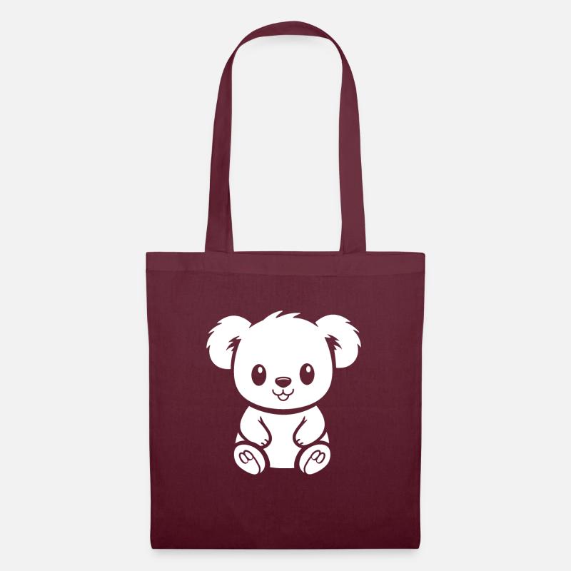 Baby-Koala - Stoffbeutel - Burgunderrot