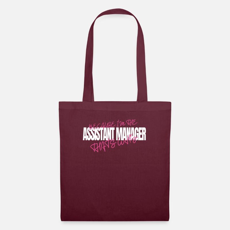 Bosses Gift Assistant Manager - Tote Bag - burgundy