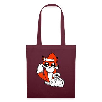 Fox Red Fox Santa Claus Christmas Gift - Tote Bag - burgundy - Front