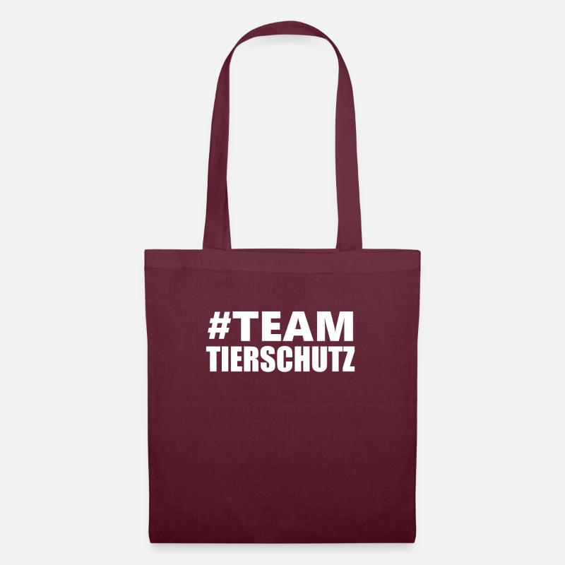 Team Tierschutz - Stoffbeutel - Burgunderrot