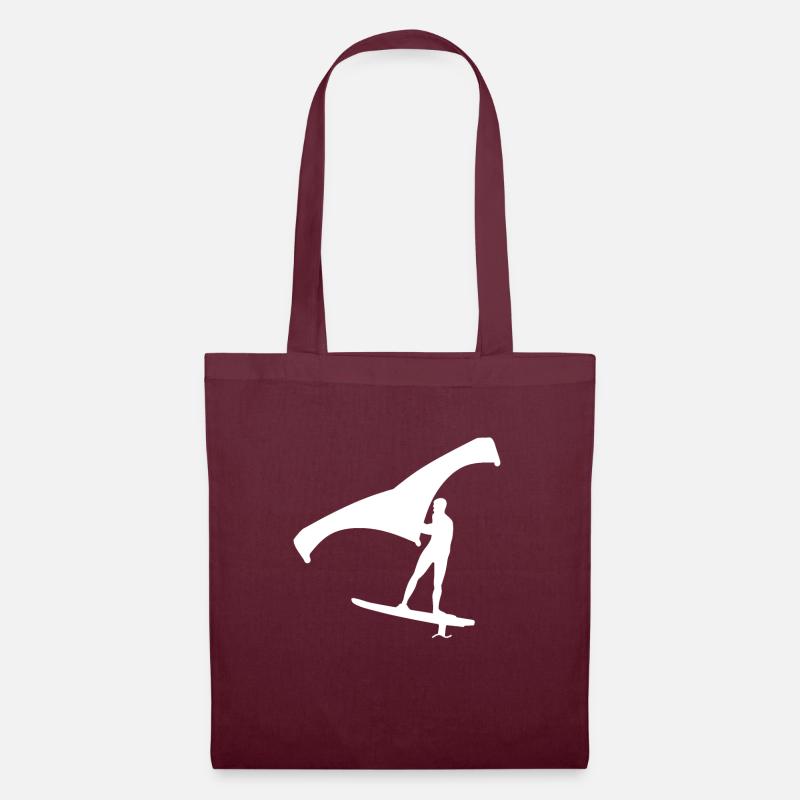 Wing Foils - Tote Bag - burgundy