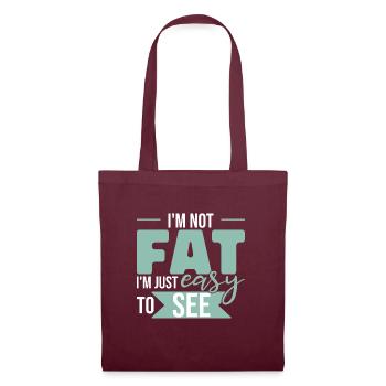 Je suis facile à voir - Sac en tissu - bordeaux - Devant