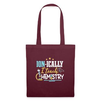 J’enseigne la chimie - Sac en tissu - bordeaux - Devant