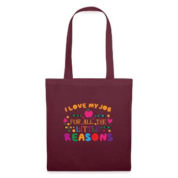 Cute Kindergarten Teacher School Teaching Teacher - Tote Bag - burgundy - Front