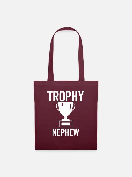Trophäe Neffe - Stoffbeutel - Burgunderrot
