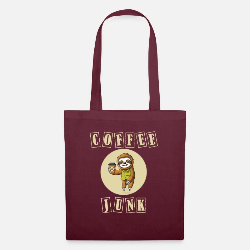 Coffee Junk - Tote Bag - burgundy