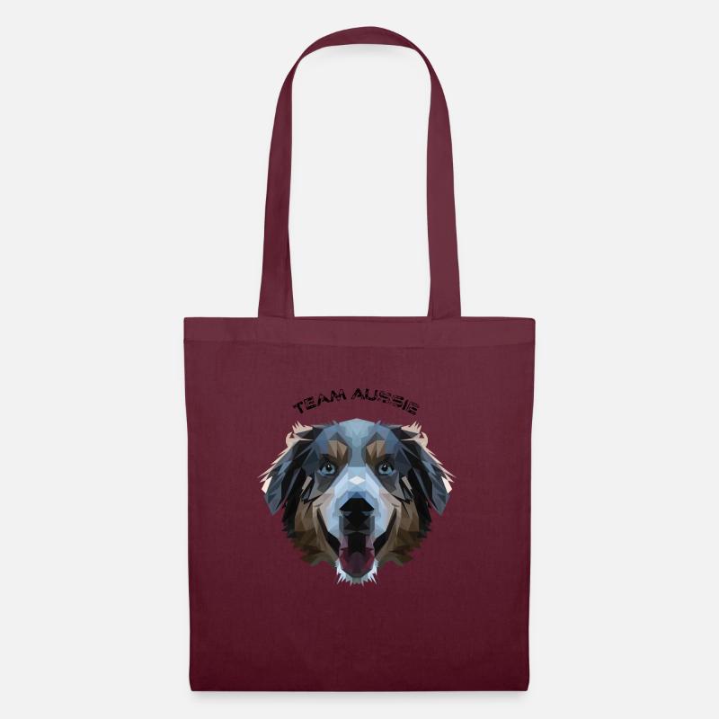 Aussie dans la conception de polygones - géométrie - Sac en tissu - bordeaux