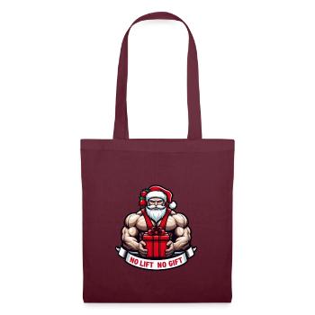 No lift no gift - Tote Bag - burgundy - Front