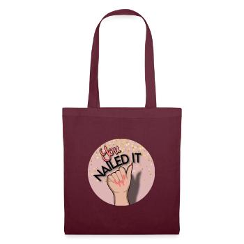 You nailed it! You did it! - Tote Bag - burgundy - Front