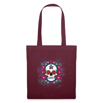 SKull for Shirt - Stoffbeutel - Burgunderrot - Vorne
