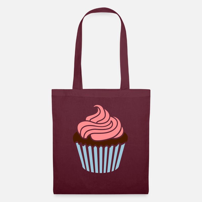 Cupcake - Stoffbeutel - Burgunderrot