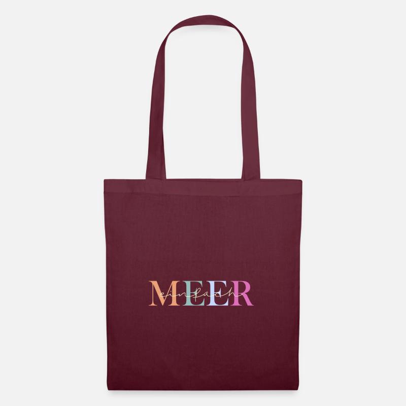 tout simplement la mer - Sac en tissu - bordeaux