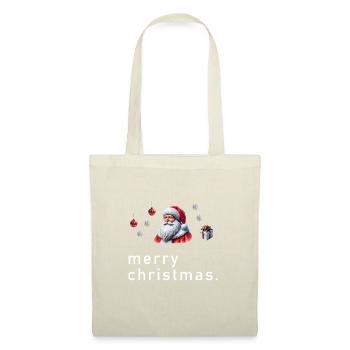 Joyeux Noël Polygone - Sac en tissu - nature - Devant